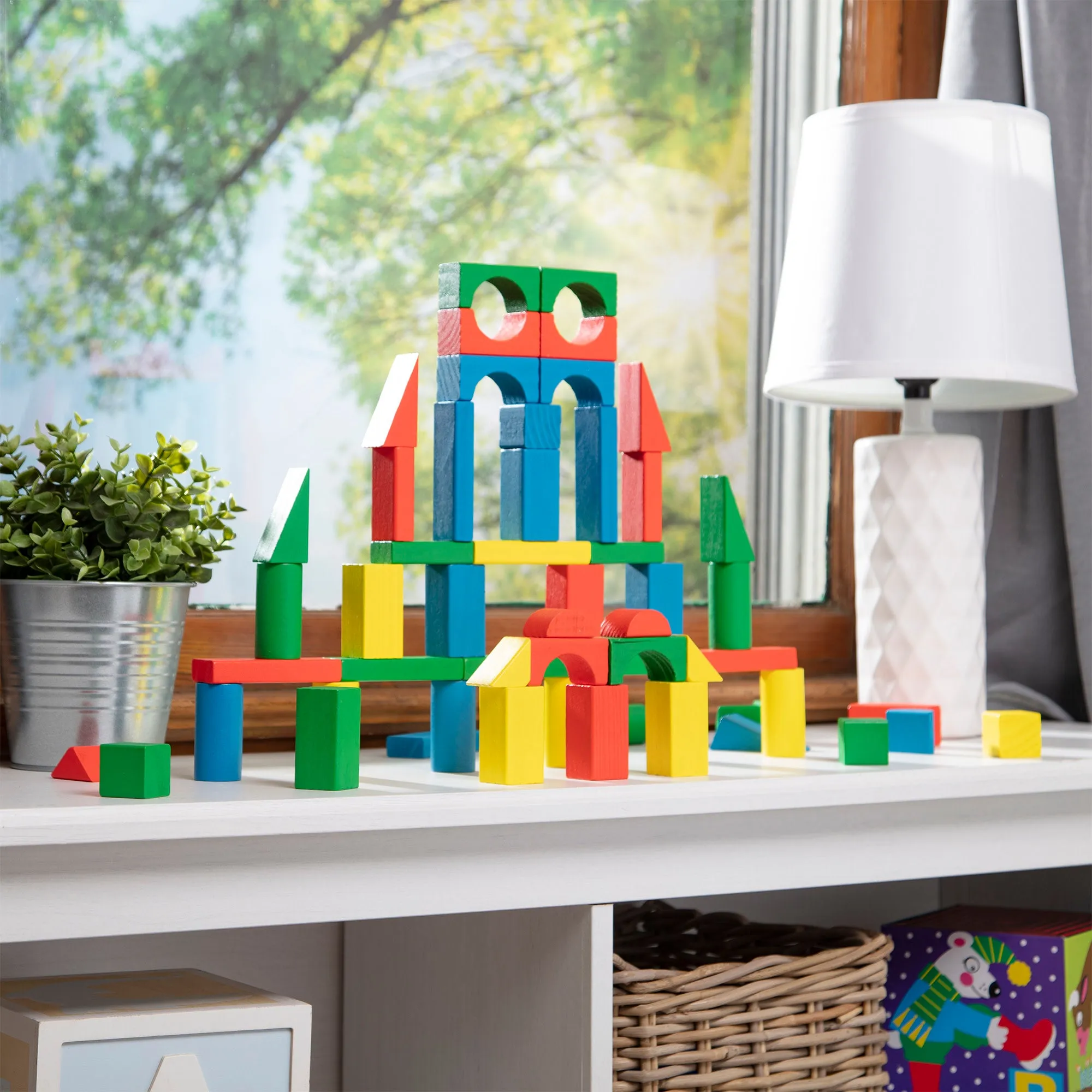 100-Piece Wood Blocks Set