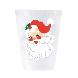 16 oz Shatterproof Cups | Set of 8 | Santa Claus