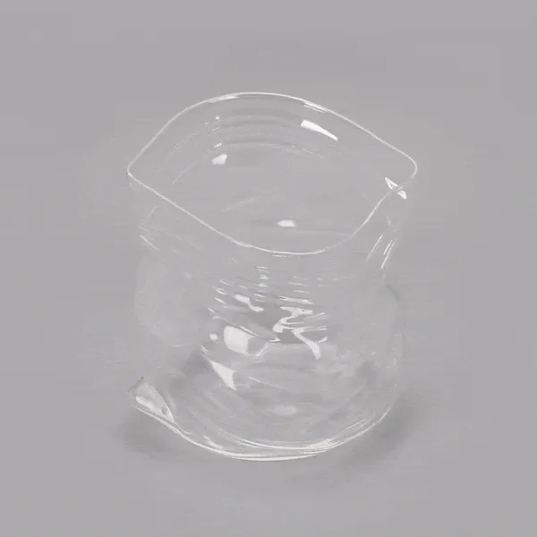 22 oz Round Clear Glass Unzipped Bag Bowl - 4 3/4" x 4" x 4 1/2" - 1 count box