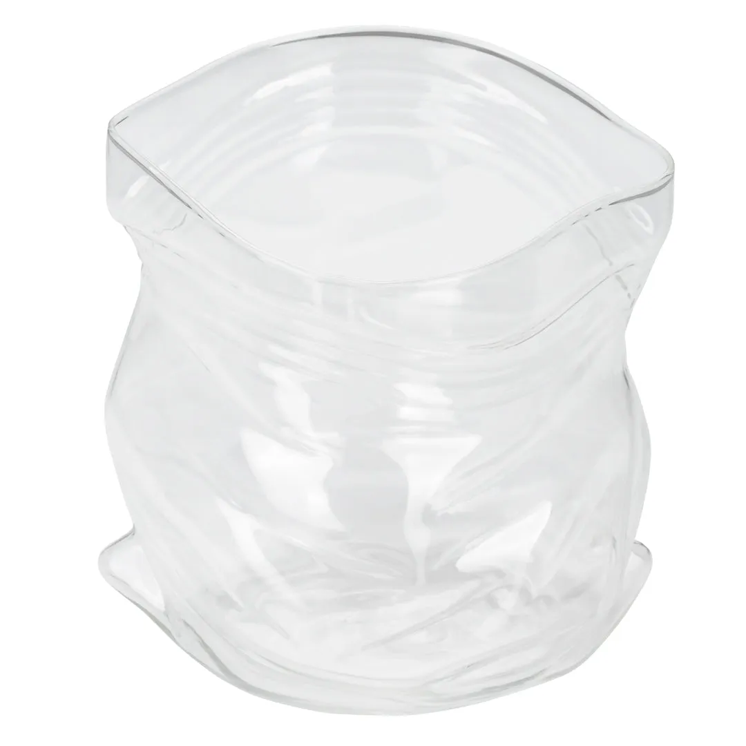 22 oz Round Clear Glass Unzipped Bag Bowl - 4 3/4" x 4" x 4 1/2" - 1 count box