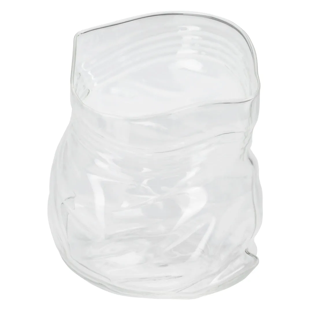 22 oz Round Clear Glass Unzipped Bag Bowl - 4 3/4" x 4" x 4 1/2" - 1 count box