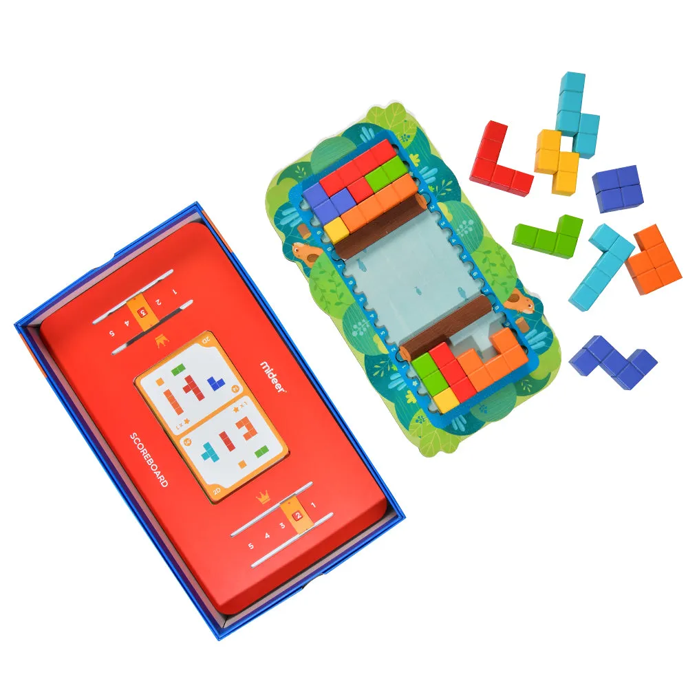 5-in-1 Jungle-Themed Tetris Block Logic Puzzle Game