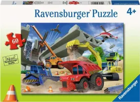 60pc Puzzle - Construction Trucks