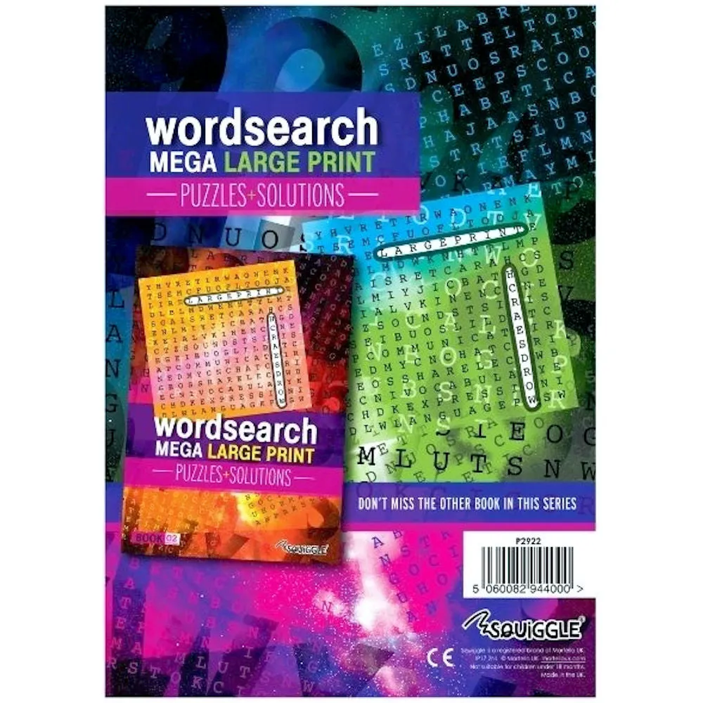 A4 Modern Word Search Book - Mega Large Print Challenging Puzzles Easy-to-Read Format Wide