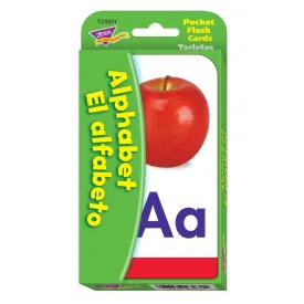 Alphabet/El Alfabeto (English/Spanish) Pocket Flash Cards