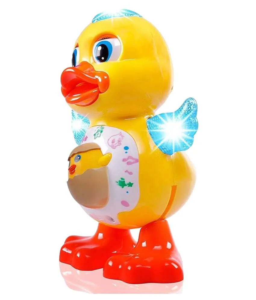 Amisha Gift Gallery Dancing Duck Toy with Vibrant Light Effect & Musial Sound | Best Dancing Toy Gifts/Toddlers/Babies/Girls/Boys | Yellow Color,