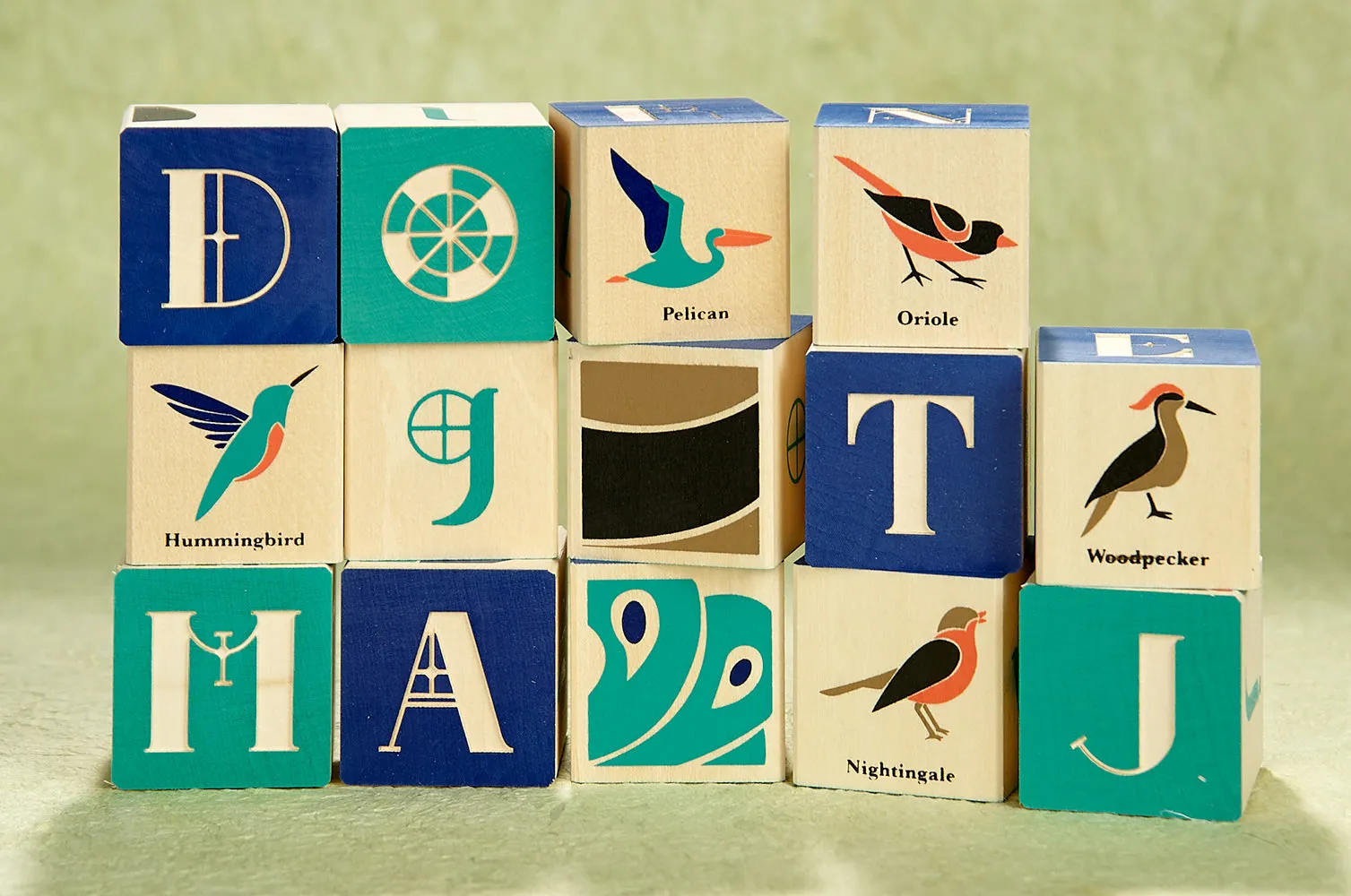 Birds Wooden Blocks