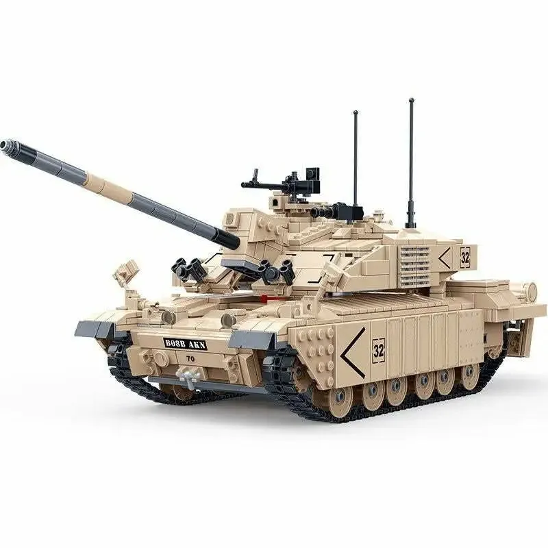 Advanced British Challenger II Main Battle Tank Building Blocks Kit