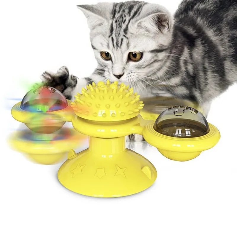 Cat Spinning Catnip-Scratching Toy