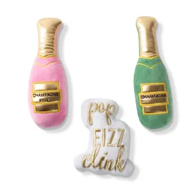 Champagne 3pc Set Dog Toy