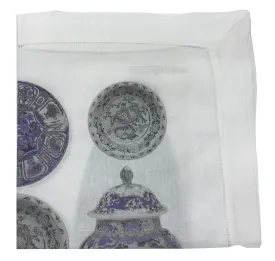 CHINOIS CERAMIC LAVENDER 22"X22" HEMSTITCH DINNER NAPKIN, SET OF 4