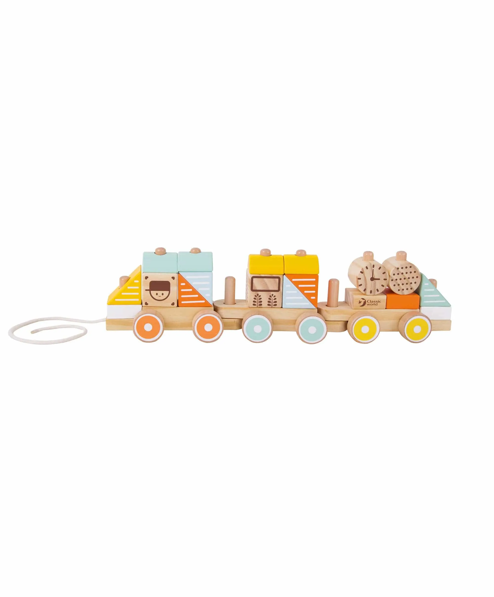 Classic World Pull Wooden Train Toy