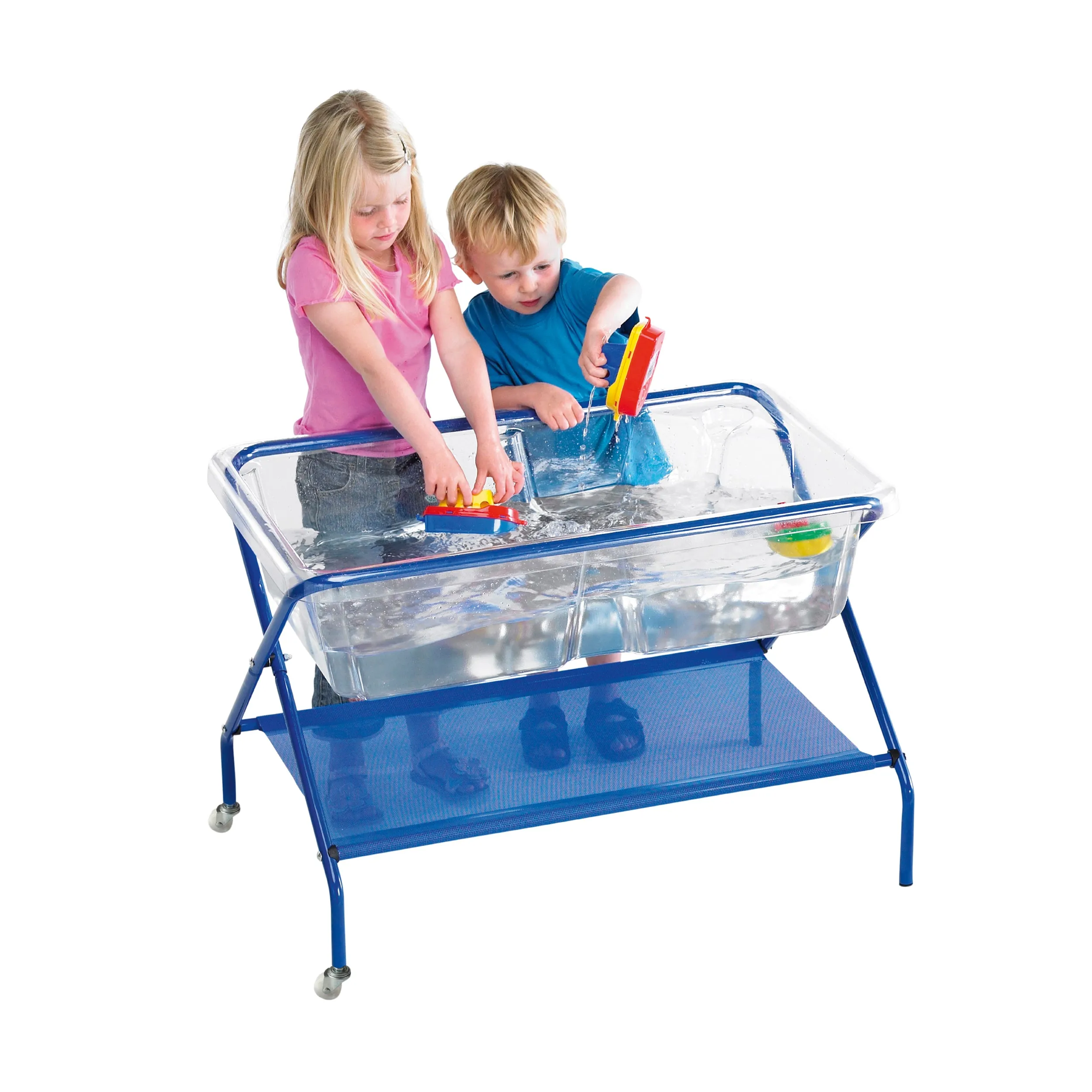 Clear Rockface Sand and Water Tray with Stand