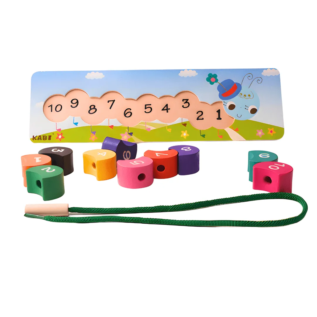 Combo of Animals/Vehicles Shaped Puzzle 3D- 1, caterpillar Number lacing-1 (Random design & colours will be send)