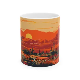 Coyote Desert: Adobe Dregs Coffee Ceramic Mug, 11oz