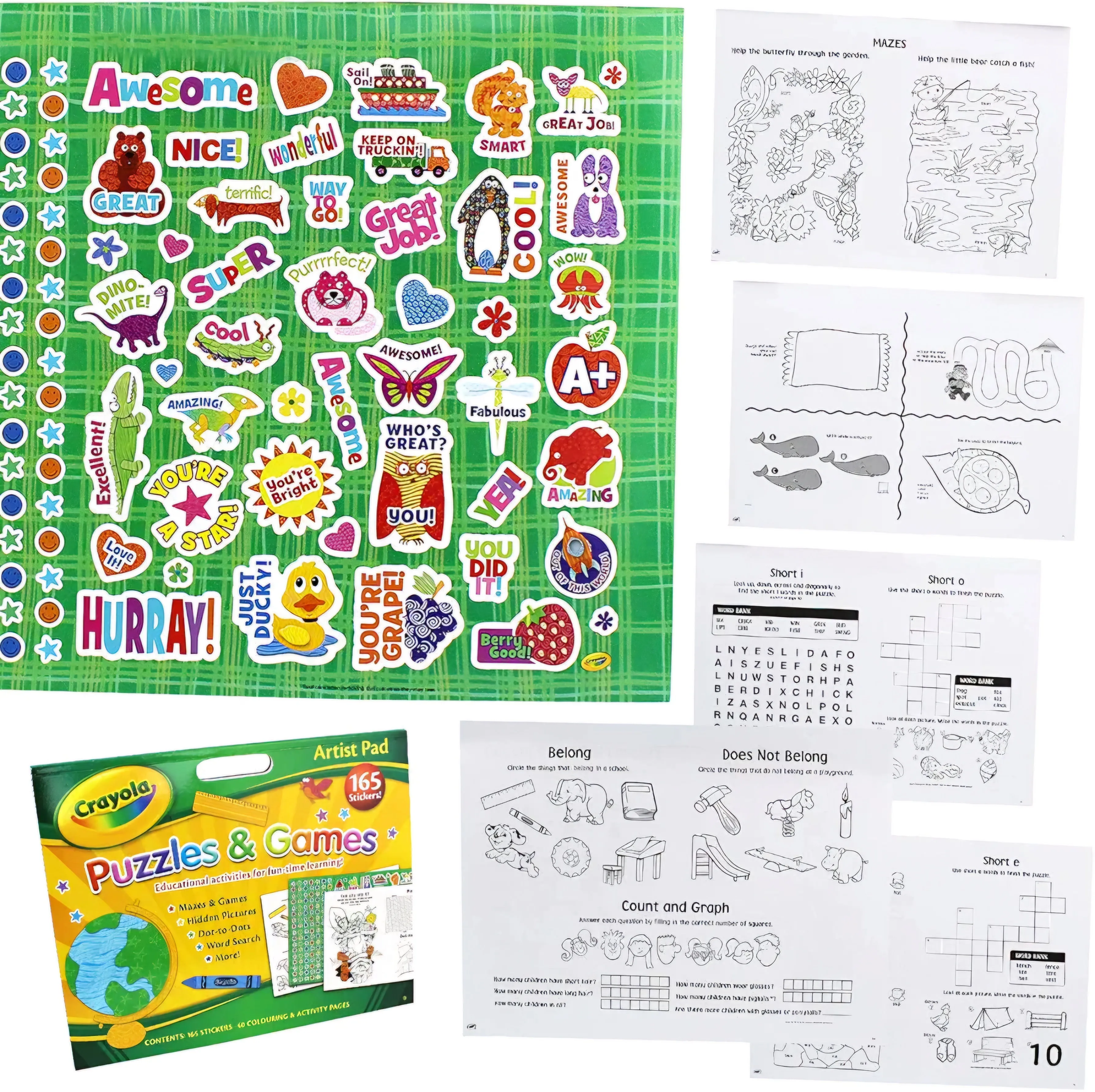 Crayola Artist Pad Puzzles & Games 165