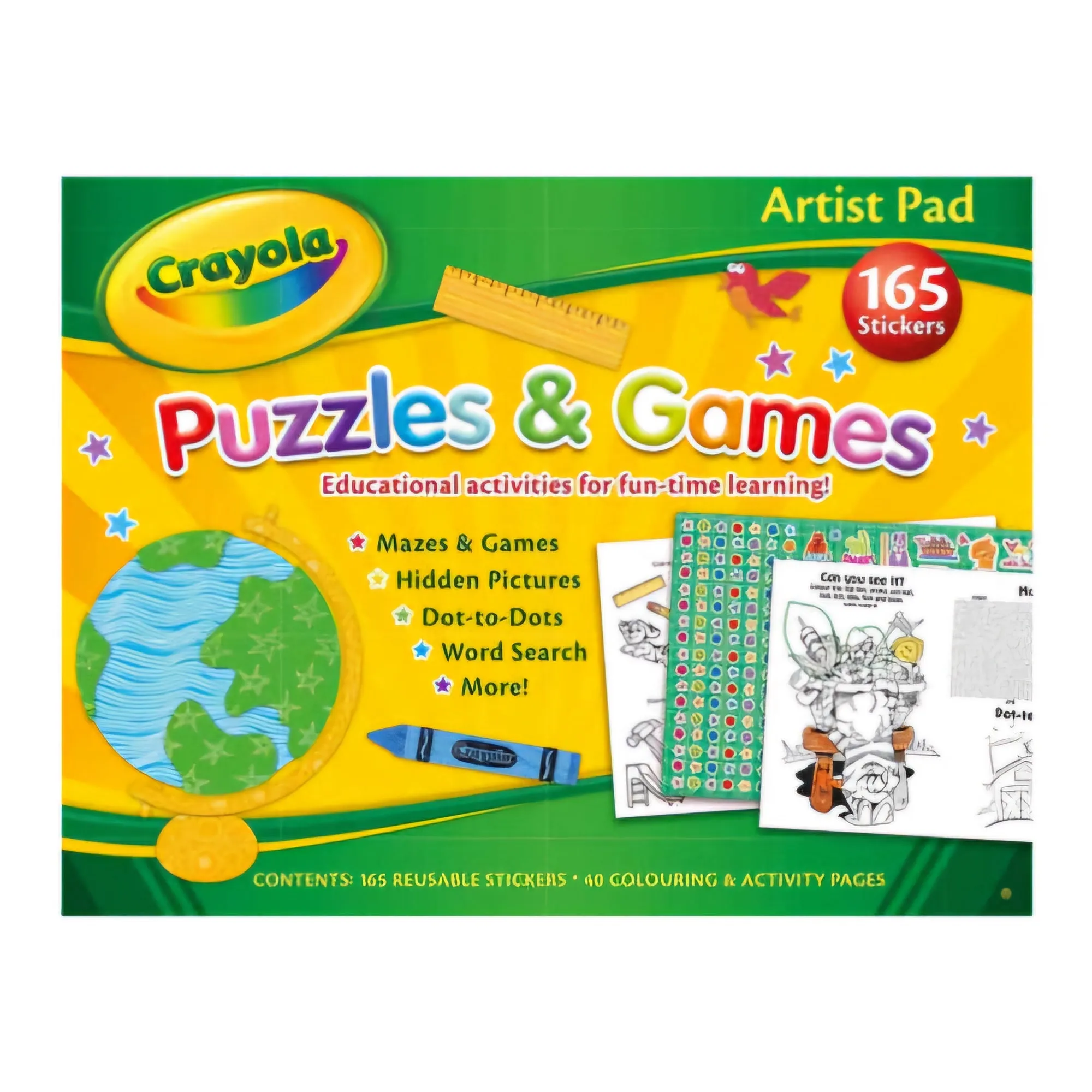 Crayola Artist Pad Puzzles & Games 165