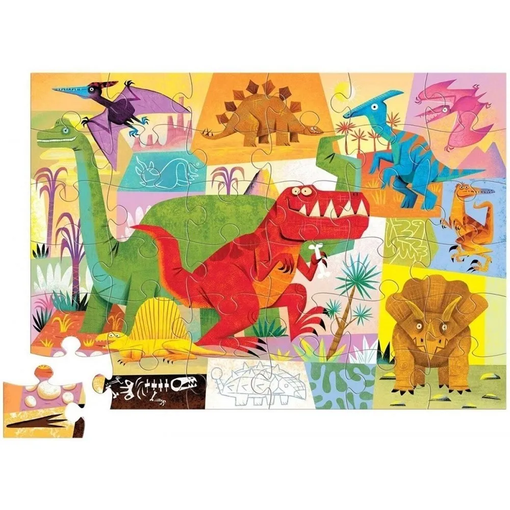 Crocodile Creek: 36pc Classic Floor Puzzle Dinosaur