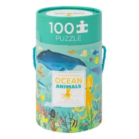 Crocodile Creek - Puzzle Canister 100pcs - Ocean Animals