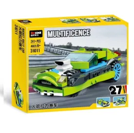 DeCool Rocket Rally Car Building Blocks | 241 Pieces