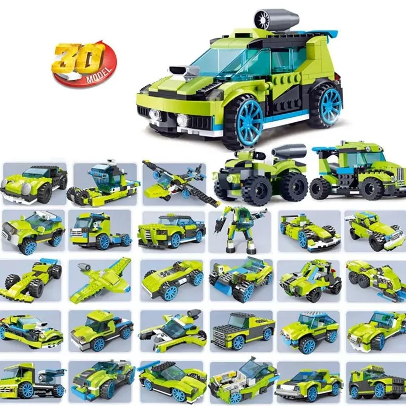 DeCool Rocket Rally Car Building Blocks | 241 Pieces