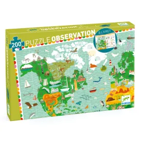 Djeco - Puzzle Observation 200pcs - Monument Of World