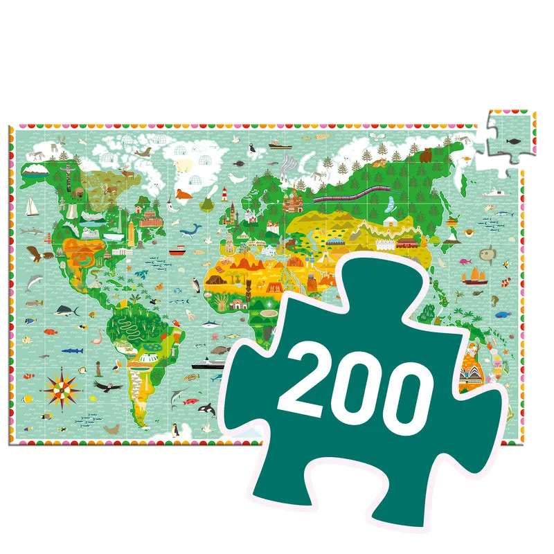 Djeco - Puzzle Observation 200pcs - Monument Of World