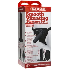 Doc Johnson Vac-U-Lock Smooth Vibrating Pleasure Set