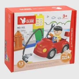 Dubie Building Blocks Educational - Gas station 13 Pcs