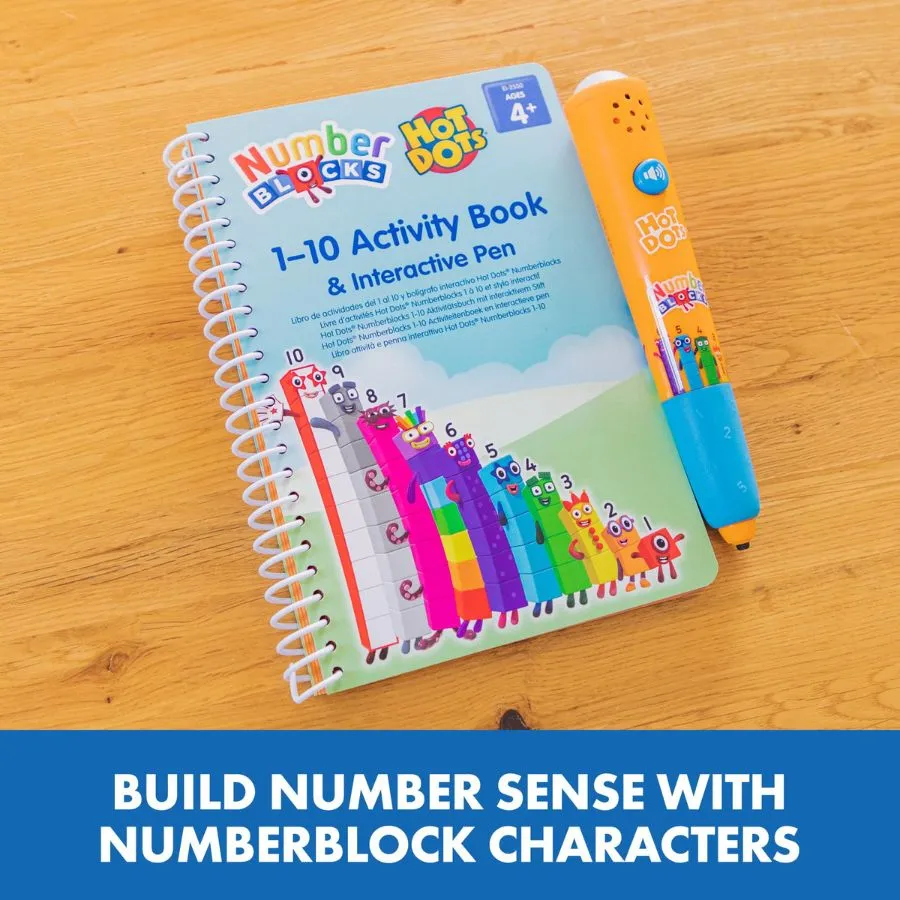 Educational Insights - Hot Dots NUMBERBLOCKS 1- 10 Activity Book & Interactive Pen