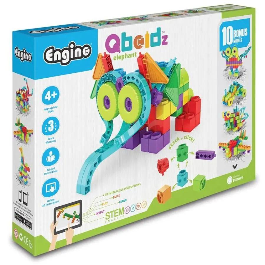 Engino - Qboidz Elephant Construction Toy for Preschoolers