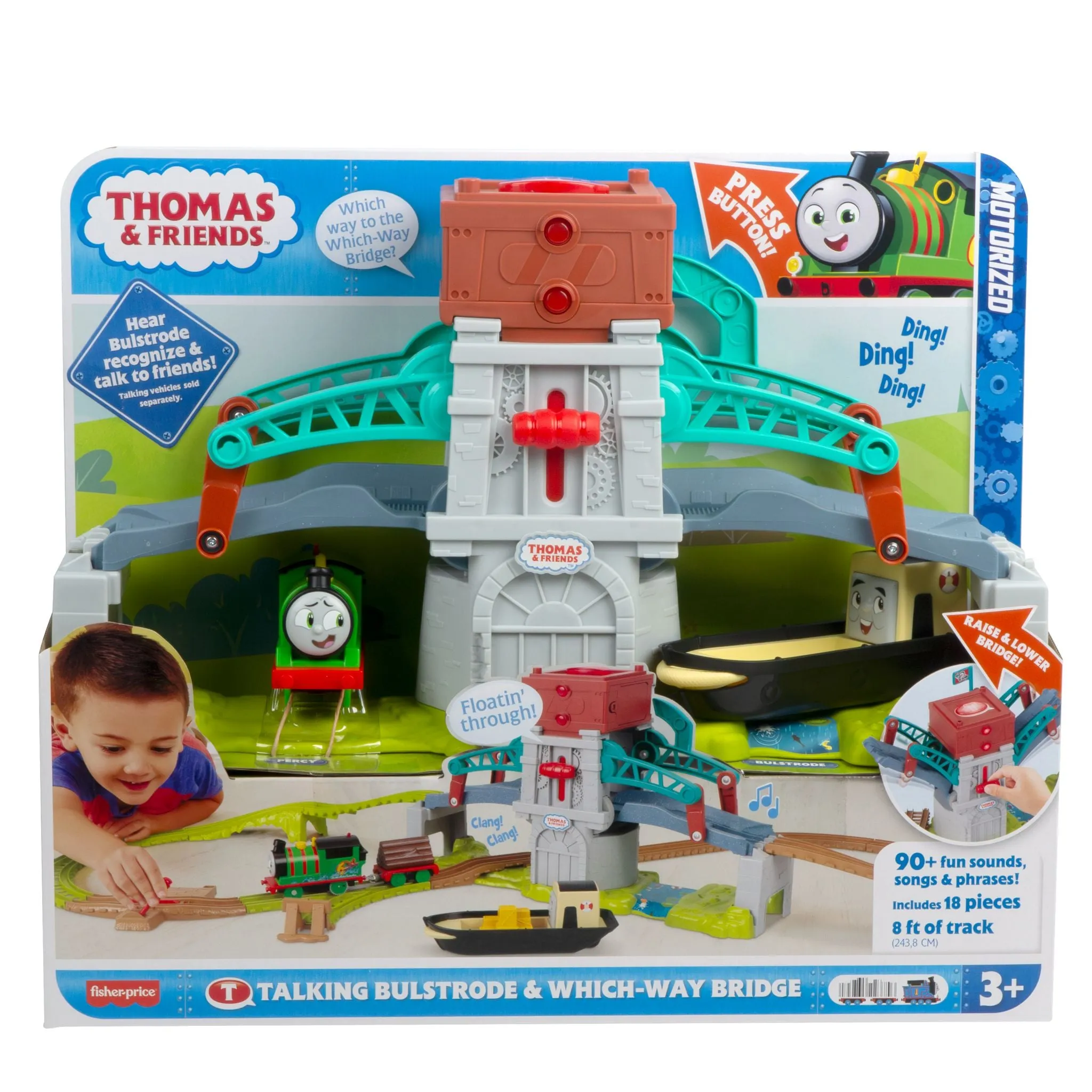 Fisher-Price Thomas & Friends Talking Bulstroke & Which-Way Bridge