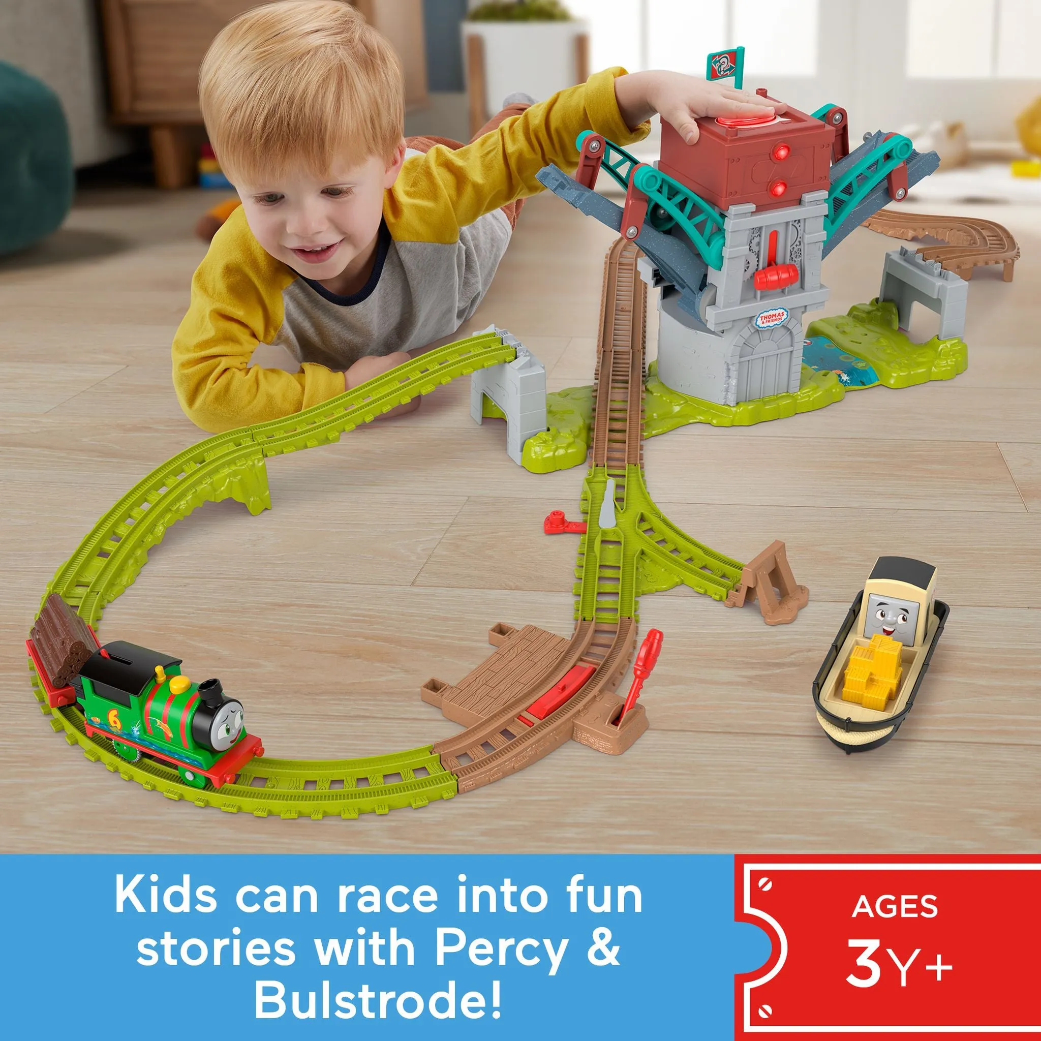 Fisher-Price Thomas & Friends Talking Bulstroke & Which-Way Bridge