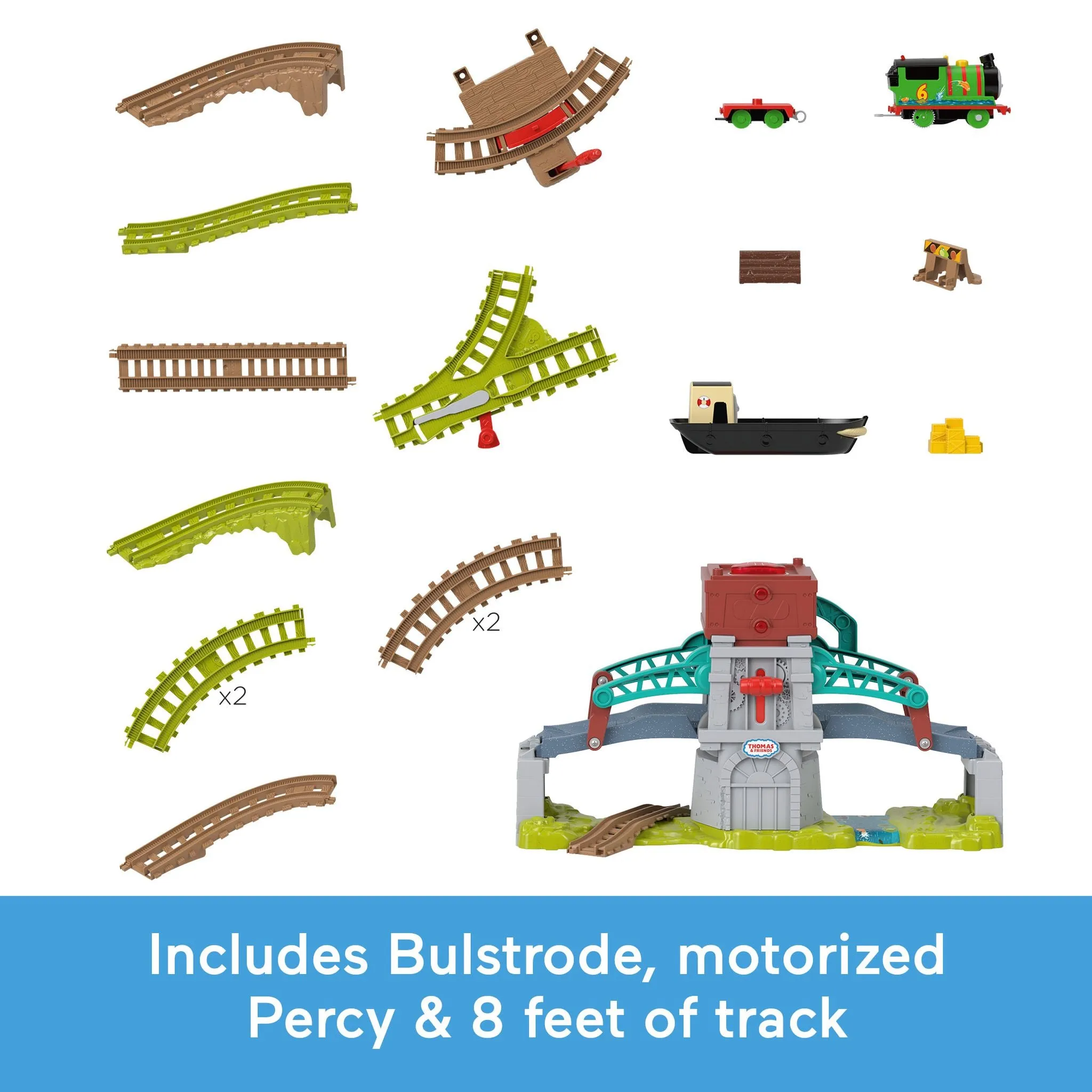 Fisher-Price Thomas & Friends Talking Bulstroke & Which-Way Bridge