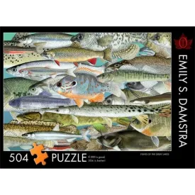 Fishes Of The Great Lakes 504 Piece Puzzle