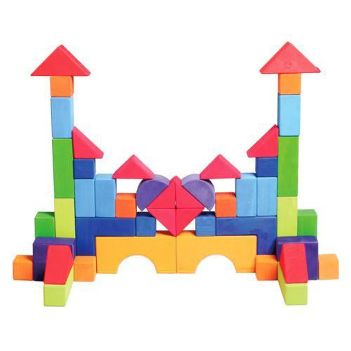 Grimm's wooden building blocks set of 60