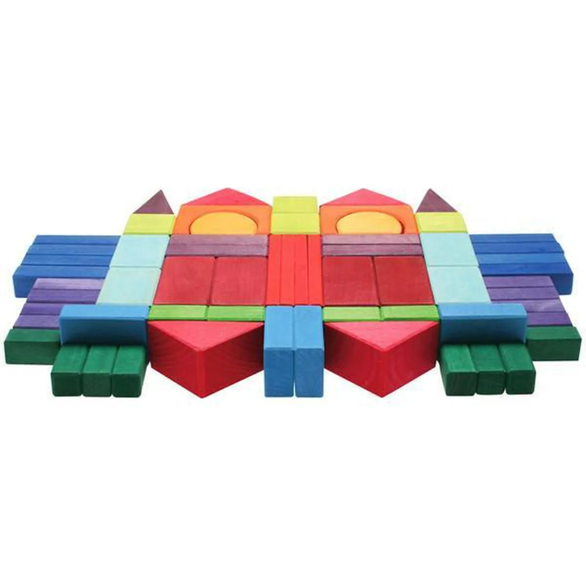 Grimm's wooden building blocks set of 60