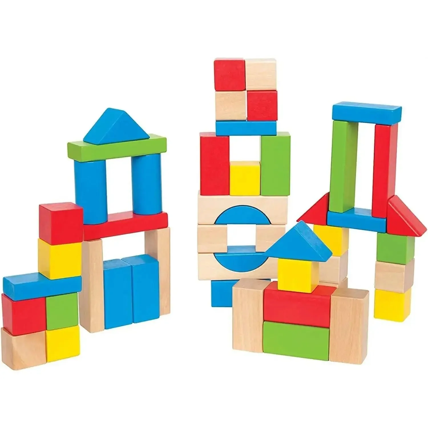 Hape Maple Wood Kids Building Blocks