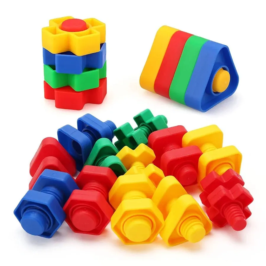 High Quality Screw Nut and Bolt Building Blocks - 26 Pieces