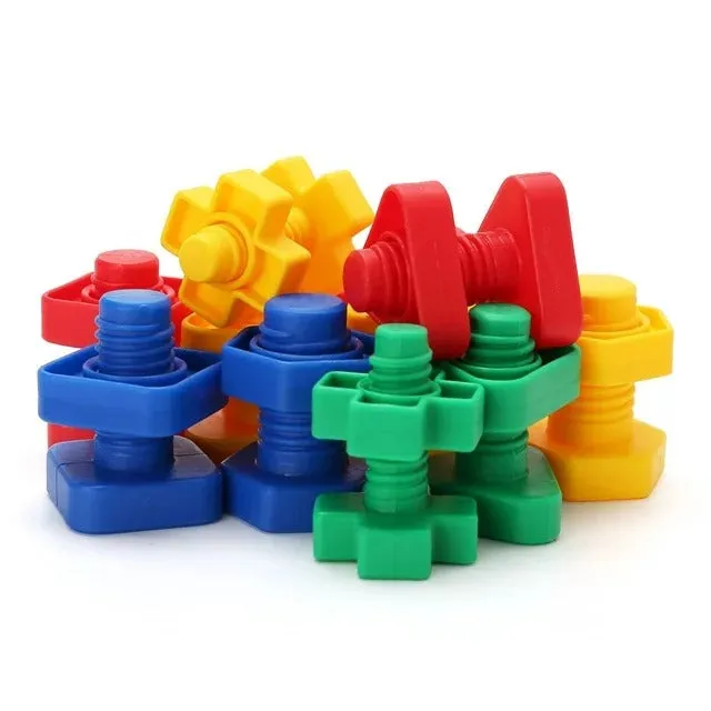 High Quality Screw Nut and Bolt Building Blocks - 26 Pieces