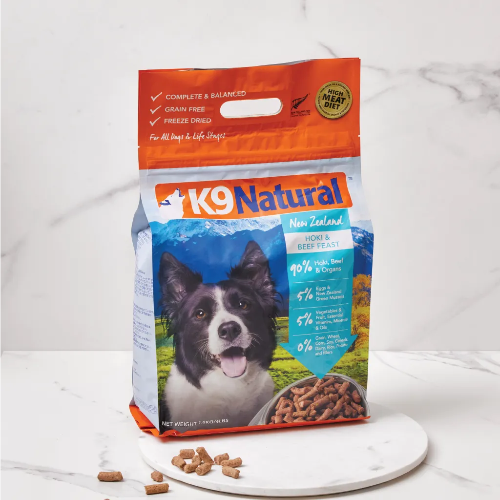 Hoki & Beef Feast Freeze-Dried Dog Food