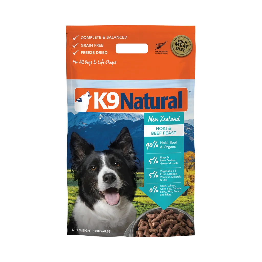 Hoki & Beef Feast Freeze-Dried Dog Food