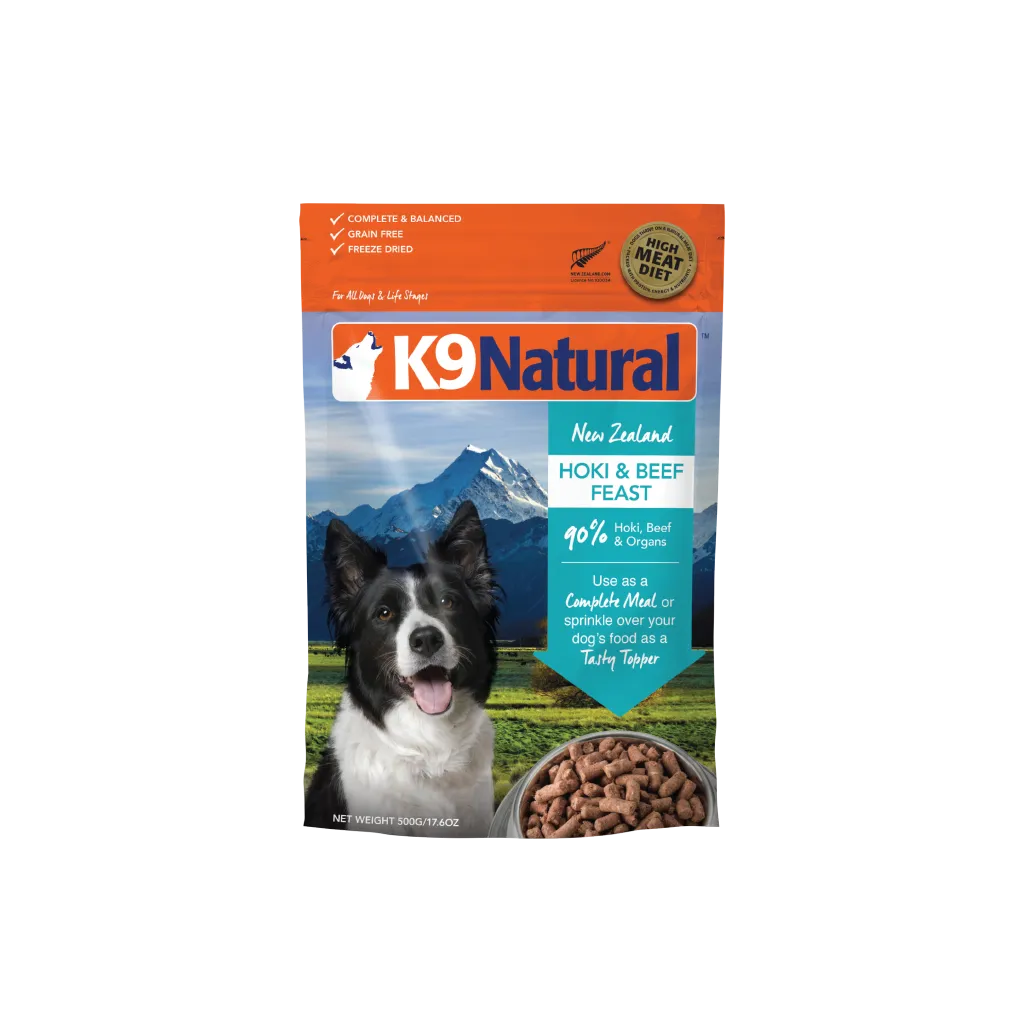 Hoki & Beef Feast Freeze-Dried Dog Food