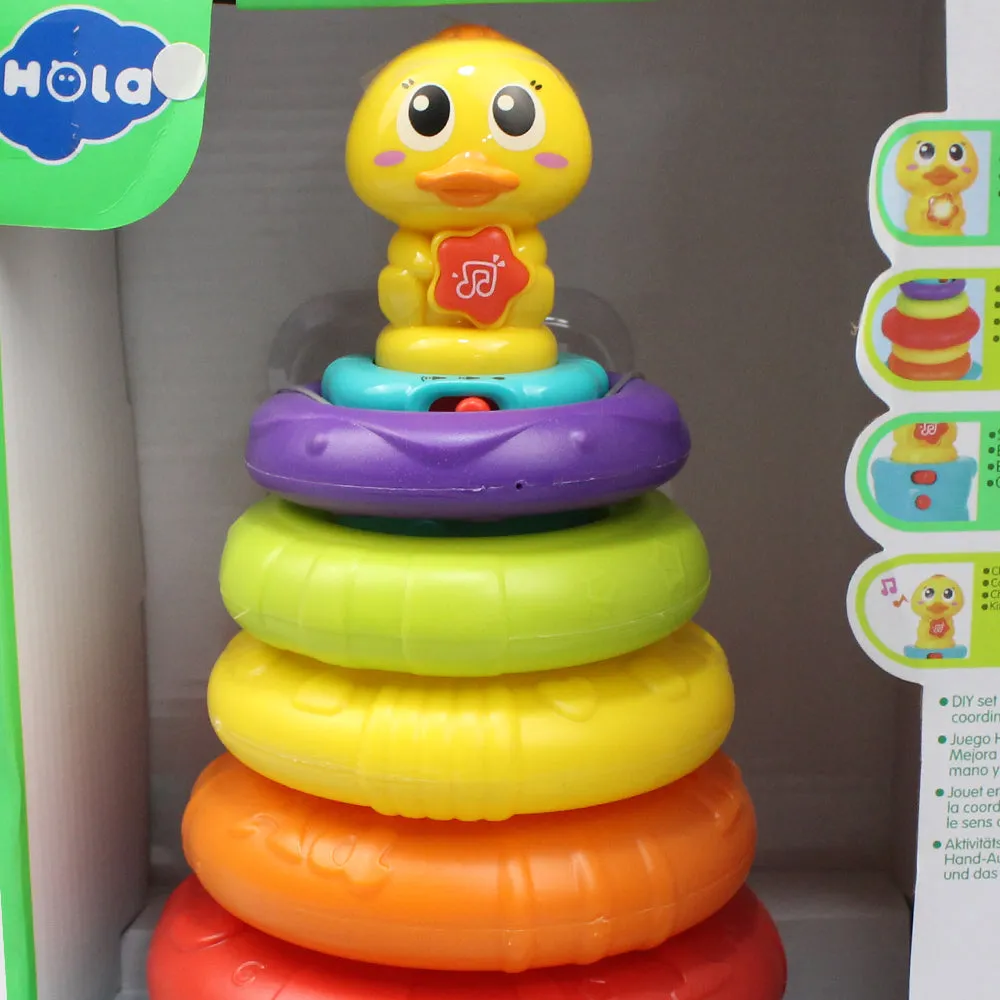 Hola Little Rainbow Duck Stacking Toy