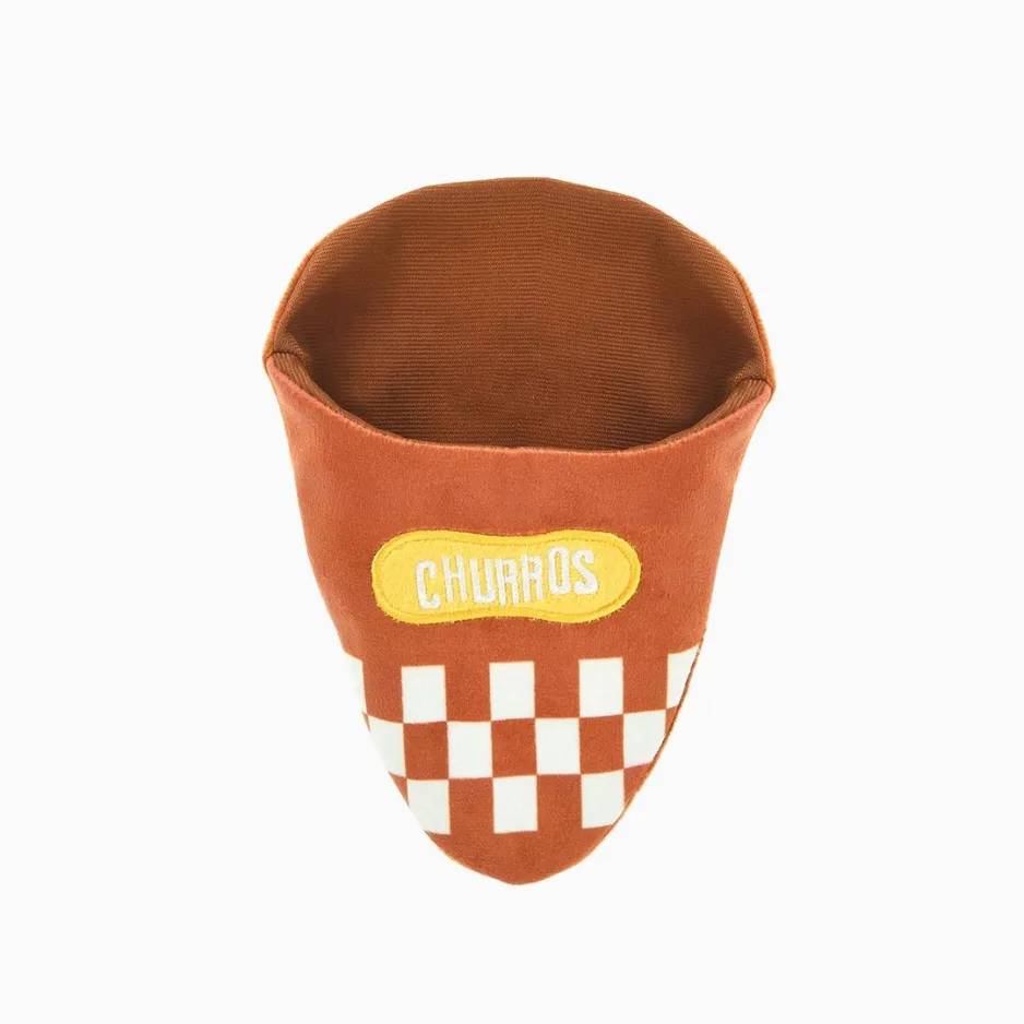 Hugsmart Pet Food Party Churro Interactive Dog Toy