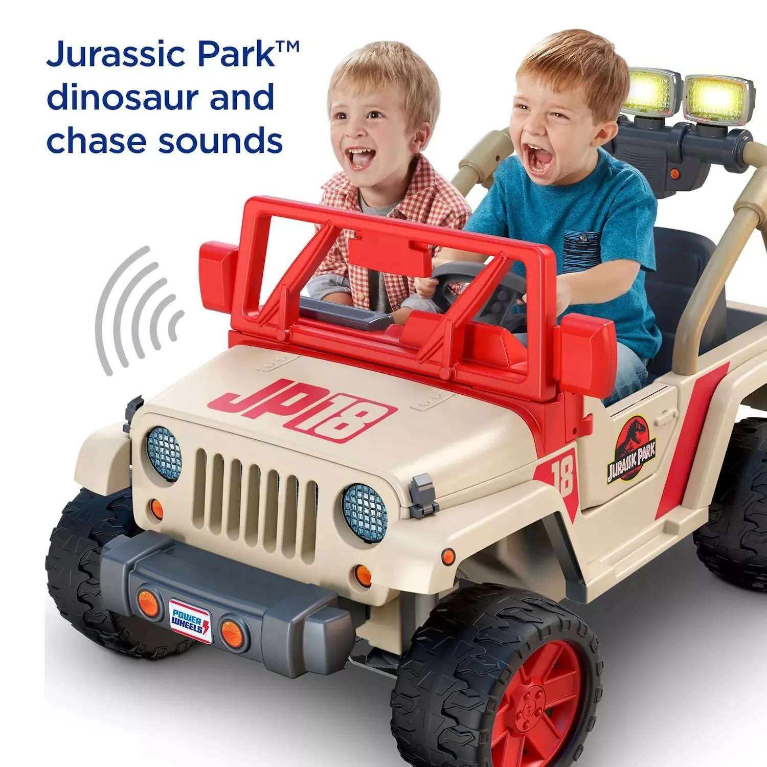 Jeep Wrangler Power Wheels Jurassic Park: Battery-Powered Driving Vehicle from Fisher-Price Power Wheels