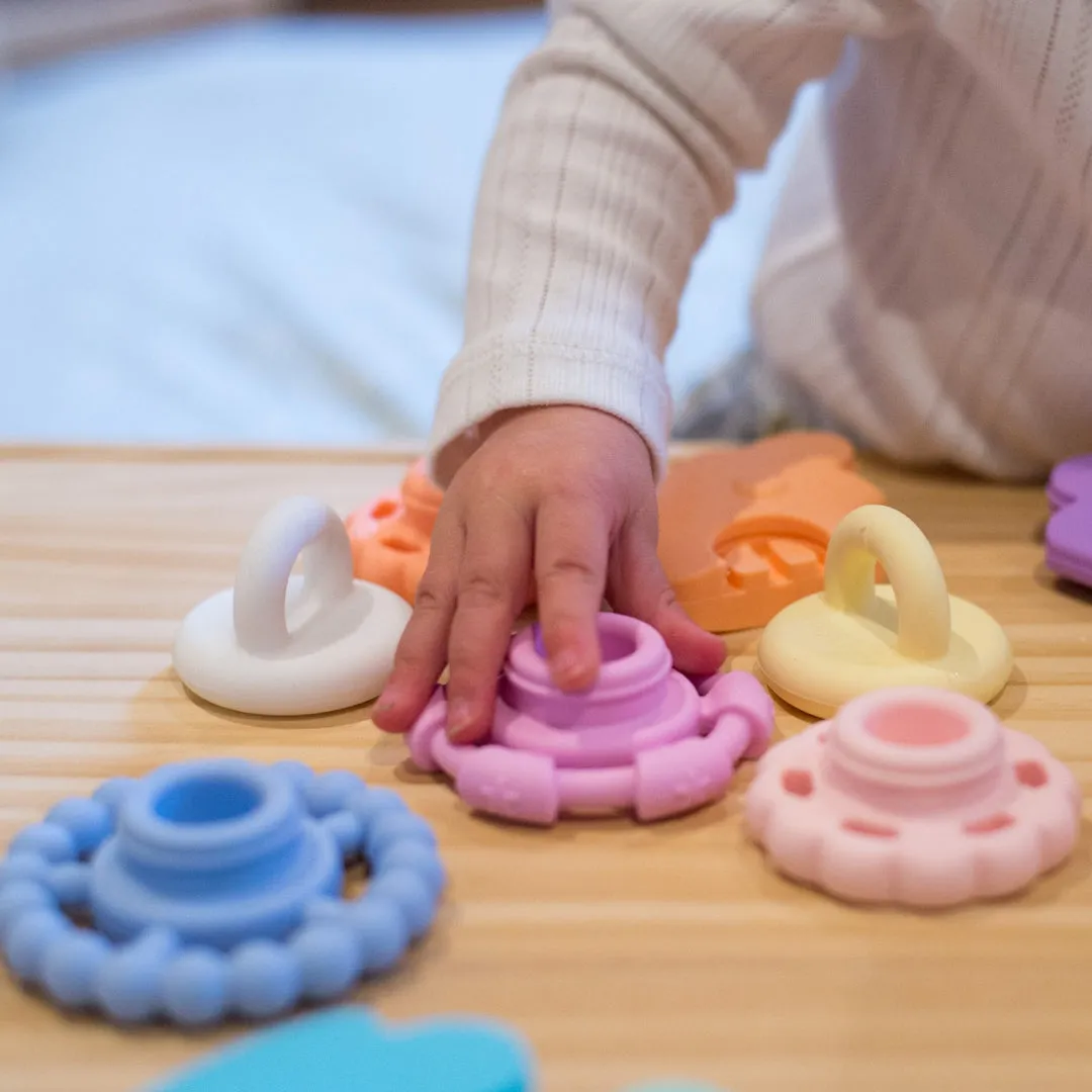 Jellystone Designs Stacker Teether & Toy - Pastel