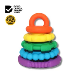 Jellystone Designs Stacker Teether & Toy - Rainbow Bright