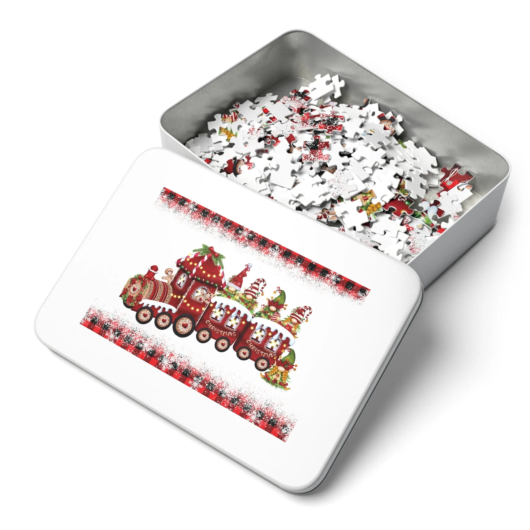 Jigsaw Puzzle, Christmas, Train, Personalised/Non-Personalised (30, 110, 252, 500,1000-Piece)