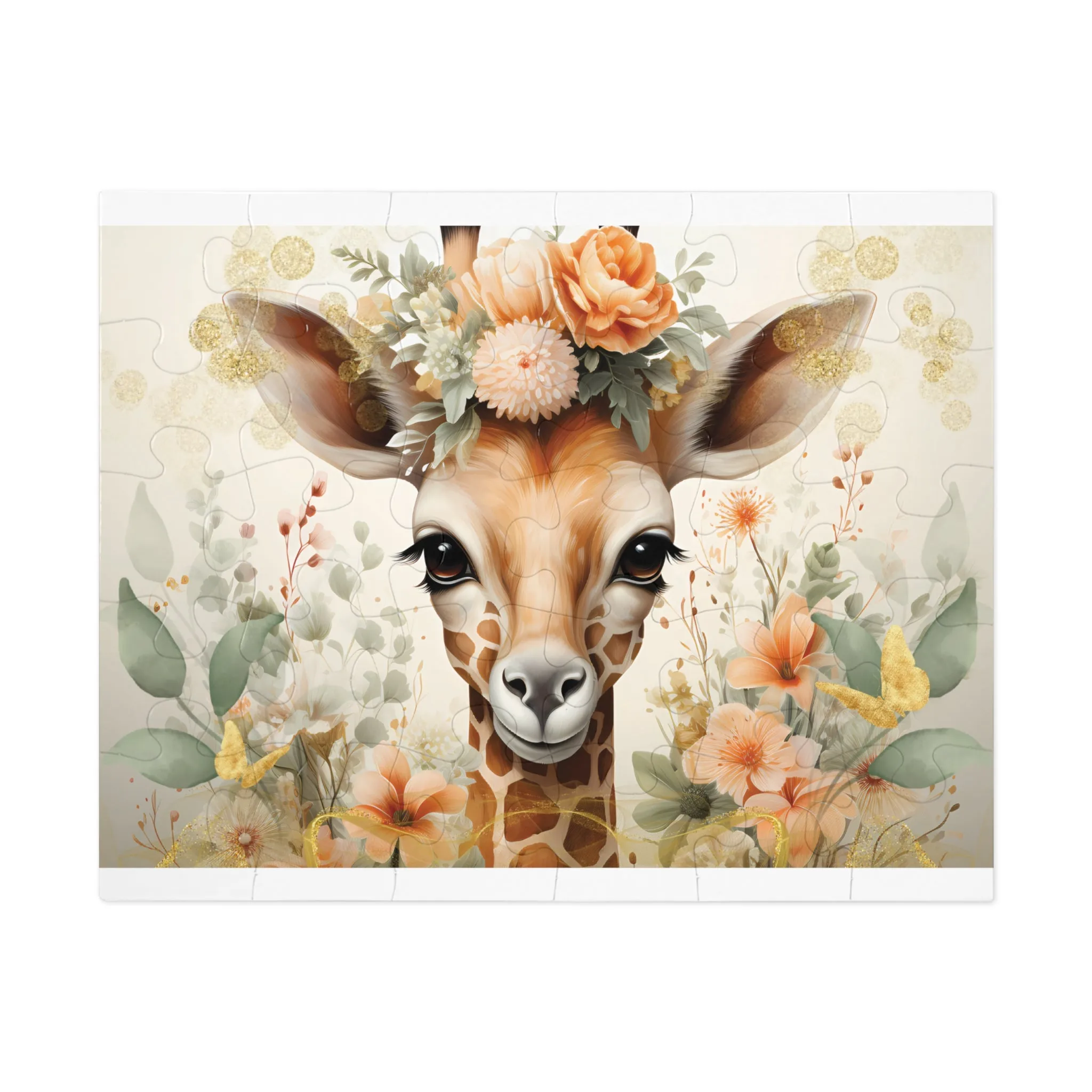 Jigsaw Puzzle, Giraffe, Personalised/Non-Personalised (30, 110, 252, 500,1000-Piece)